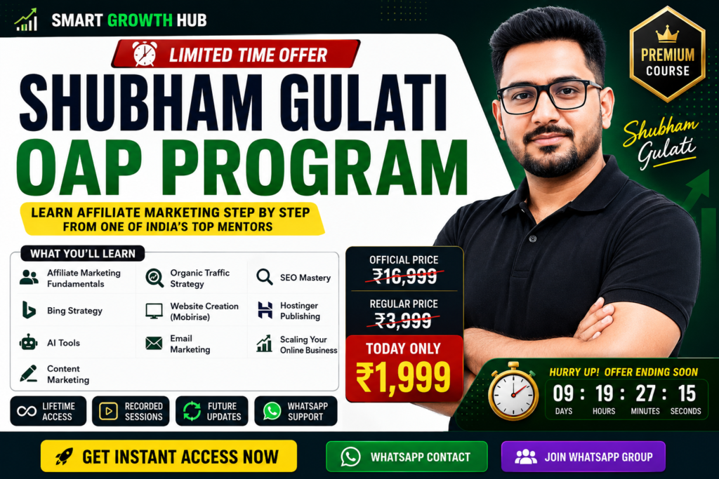 Shubham Gulati OAP Program