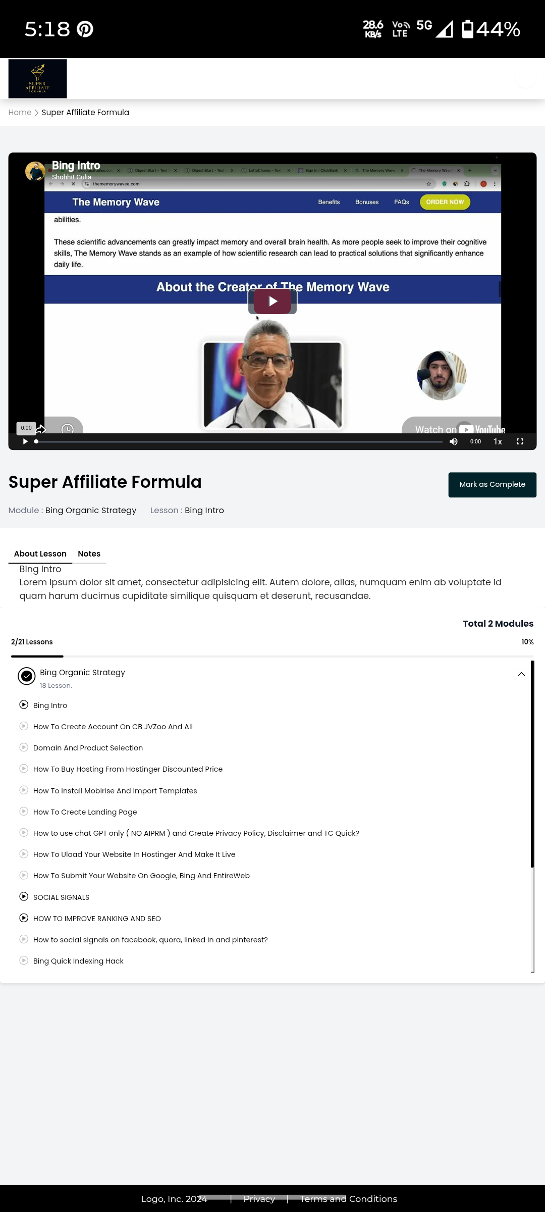 Shobhit Gulia Bing Strategy