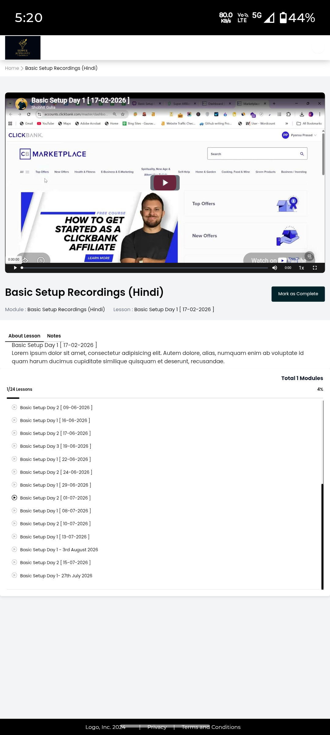 Shobhit Gulia Letest course 2026